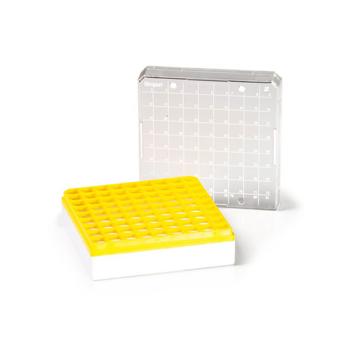 Cryogenic storage box, yellow